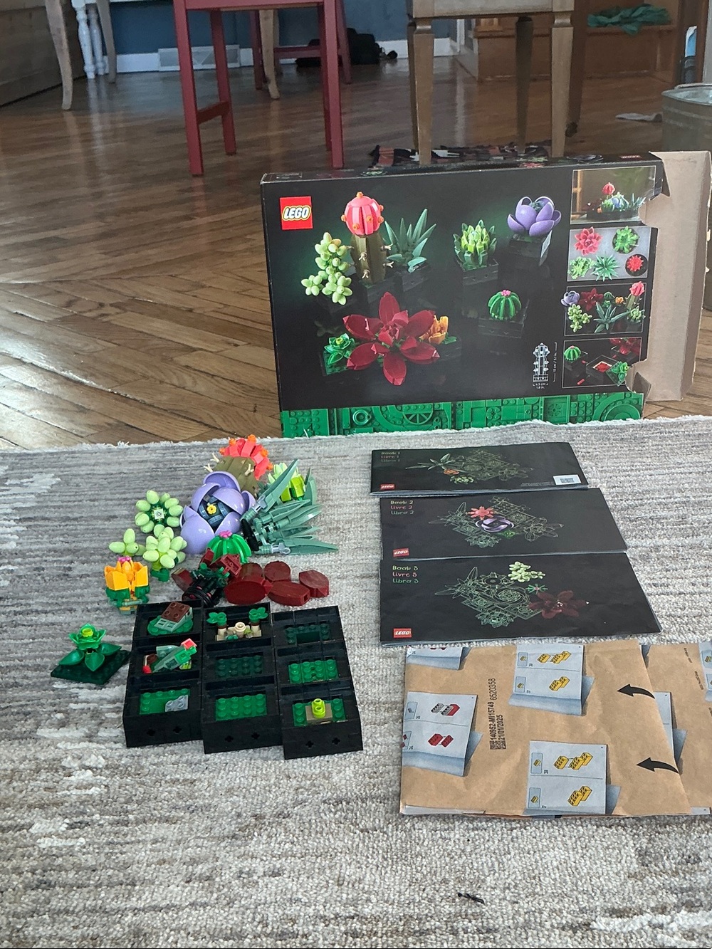 Lego Botanical Building Set — Green, Purple, Red, Yellow